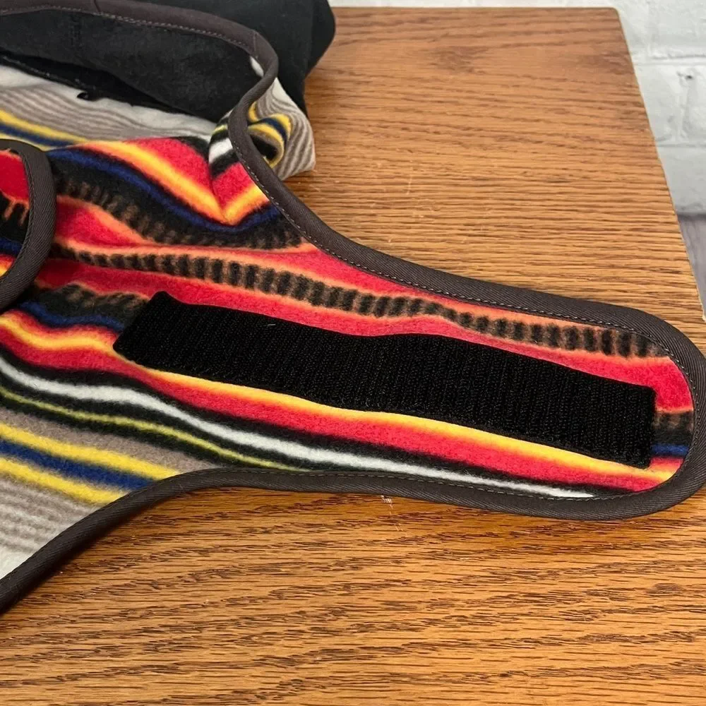 Pendleton Acadia Fleece Dog Coat Vibrant Striped Size Medium
